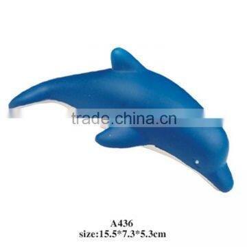 pu promotional gifts dolphin anti stress