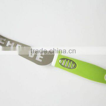 Hot sale stainless steel TPR handle cheese knife