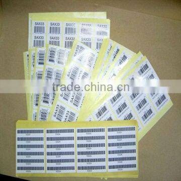 hot sale removable thermal paper adhesive label bwith low price