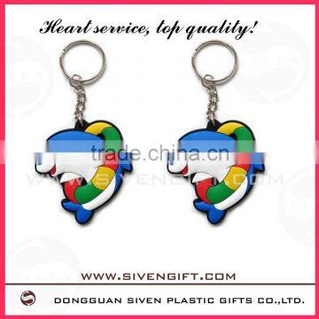 2d Soft Pvc/silicone Keychain Promotional