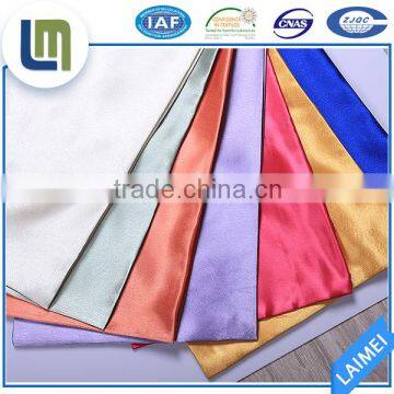 Wholesale High Quality100% Polyester Plain Polyester Satin Bedding Fabric of Dyed