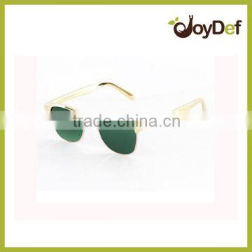 2016 The new stylish metal unique design unisex half frame sunglasses with polarized lens