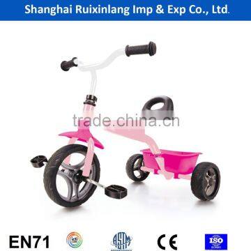 EN71 High Quality Steel Frame Kids Tricycle/children Tricycle With Sandbox