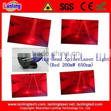 1600mW Red 8lens fat-beam Moving-Head SpiderLaser Light