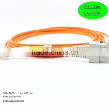 High quality China-made LC -SC MM Duplex Fiber optic patch cord