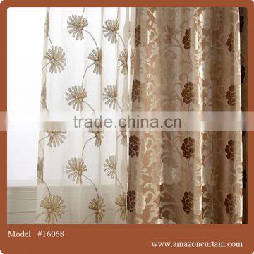 shaoxing fabric for luxury curtains drapes/Embroidery curtain fabric