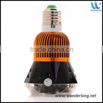 IR Day/Night Vision LED Hidden camera light bulb sd card with Remote Control bulb cctv camera