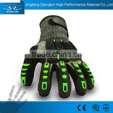 Qianglun 4443 cut resistant whole sale working protective gloves