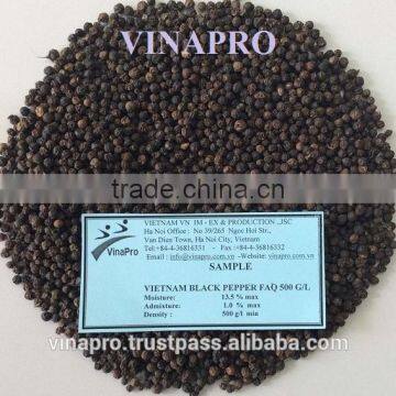 VIETNAM BLACK PEPPER FAQ 500GL GOOD RATE