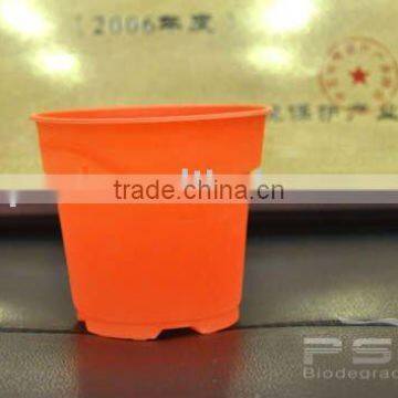 biodegradable cornstarch eco friendly plastic flower pot