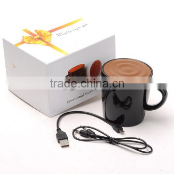 JL-046DC Yiwu Jiju Coffee Cup Shape Multifunctional Bluetooth Speaker For Samphone