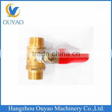 Custom Made Double Male Brass Pneumatic Ball Valve