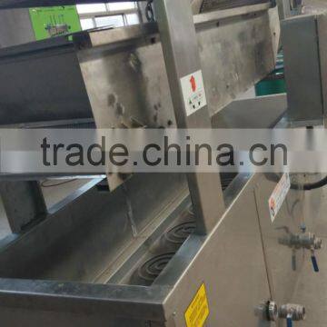 chicken steak continuous frying machine with CE export to brazil, columbia, Dubai, pakistan, jordan