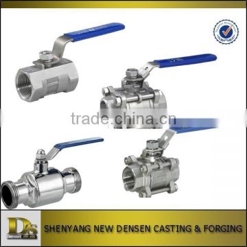 China's high quality steel casting ball valve parts