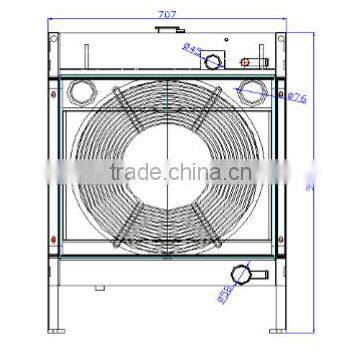 GENERATOR RADIATOR FOR ENGINE MODEL 4BTAA