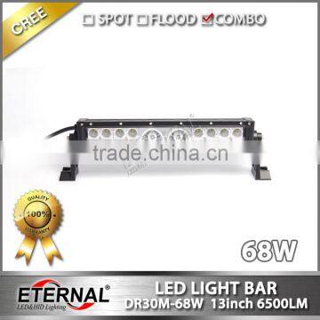 68W 13" truck trailer pick-up 4x4 racing off-road motorsports ATV UTV RV dune buggy high power led light bar