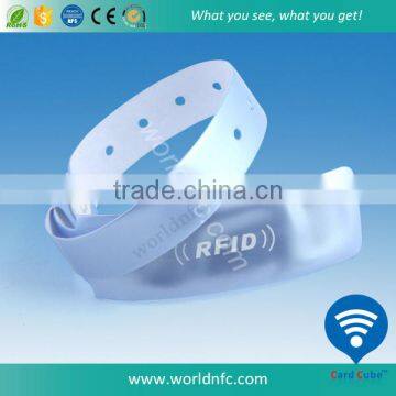 MF Ultralight C RFID Disposable PVC Wristband RFID Bracelet