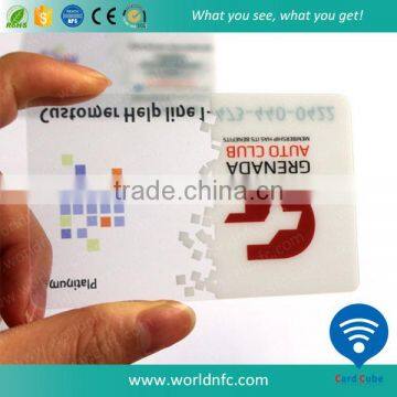 Plastic Transparent PVC Business Card Material