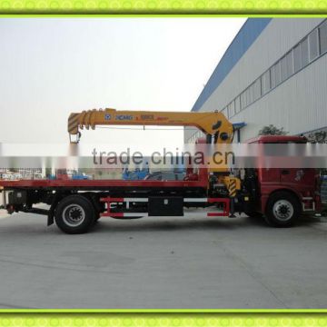 FOTON road towing wrecker with 6.3T crane with platform