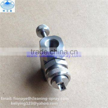 External mixing flat spray air atomizer nozzle
