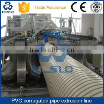 CE STANDARD HIGH PERFORMANCE BIG OUTPUT PE PVC TWIN WALL CORRUGATED PIPE MAKING MACHINE