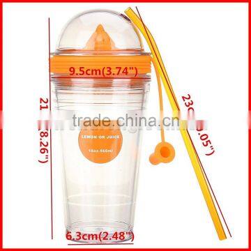 Fruit Infusing Infuser Water Bottle Sports Lemon Juice Bottle For Water Straw Coffee Milk Tea Cup Water Tumbler Child Bottles photo-6