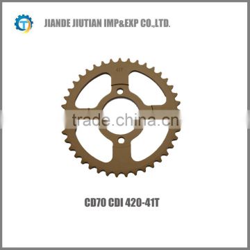 CD70 CDI 420 41T Pakistan market motorcycle sprocket colorful design