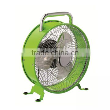 12'' Retro Table Fan.35W.Metal Finish.Decorative Mini Desk Fan