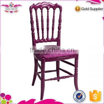 Brand new Qingdao Sinofur wedding chair napoleon chair with cushion