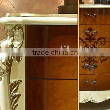 European Style Luxury Chest of Drawers, Parquet Pattern Wooden Cabinet, Living Room Cabinet With Drawers (BF01-ML044) photo-4