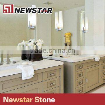Newstar Prefab Double Sink Quartz Bathroom Vanity Top photo-3