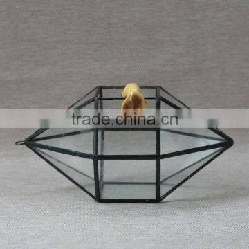 Indoor Decor Hanging Geometric Glass Terrarium Irregular Hanging Greenhouse photo-2