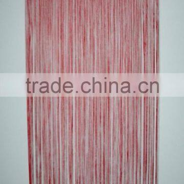 Flocked Mesh Top With Noodles Red String Curtain photo-2
