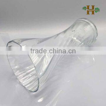 Quality Handmade Clear Reversible Trumpet Flower Vase