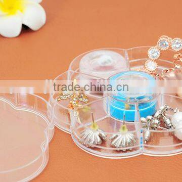 Plum Blossom Shape 7Lattice With Cover Storage Box photo-5