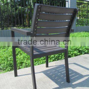 Grey Plastic Wood Arm Chair Cheap Outdoor Chairs photo-5