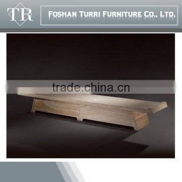 Latest Design Iran Travertine Marble TV Stands Glass Top photo-2
