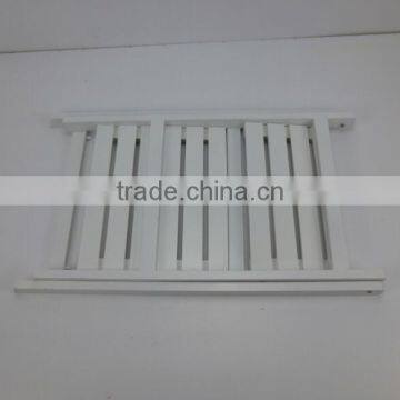 White Wood Folding Flower Display Shelf photo-5