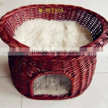 Beautiful M-PT010and comfortable willow pet product & wicker pet house & cheap wicker cat cages