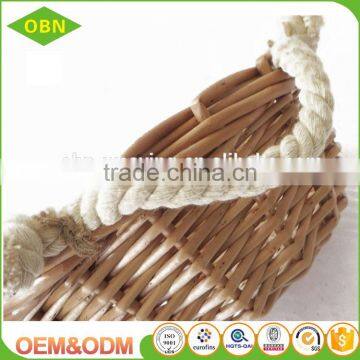 China Customized Cheap Decorative Stylish Christmas Empty Mini Gift Wicker Baskets Wholesale photo-5