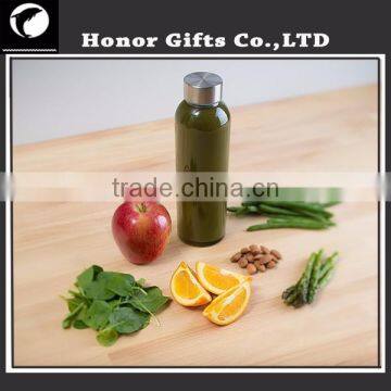 Top Level Quality Environmental Borosilicate 18OZ Glass Water Bottle With Colorful Nylon Sleeve photo-3