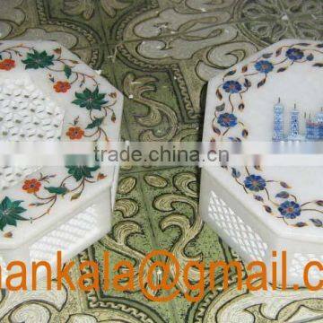 Decorative Marble Inlay Jewelley Box