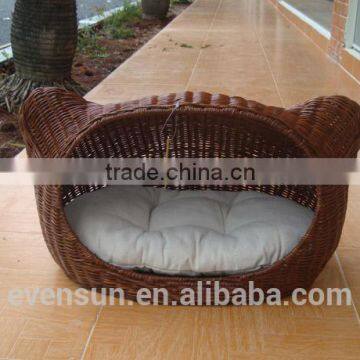 Hot Sale Resin Wicker Pet Bed Cat Bed Basket