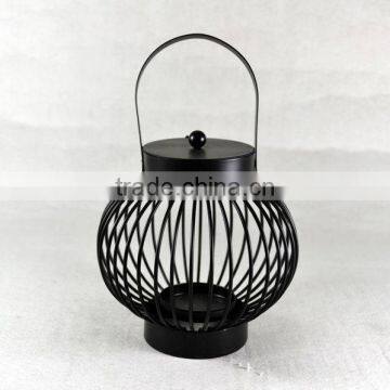 Metal wire frame lantern