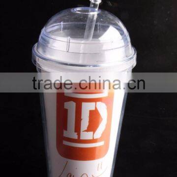 Resusable PS Clear Plastic Cup With Dome Lids For Juice photo-5