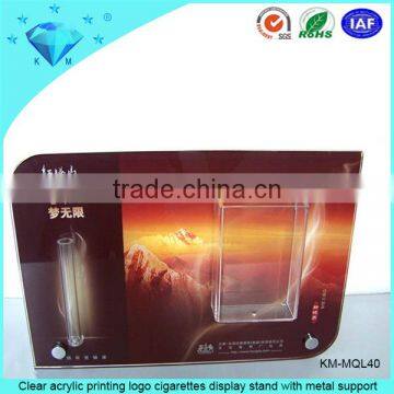 New Design Elegant L Shape White Acrylic Cigarette Display Rack photo-3