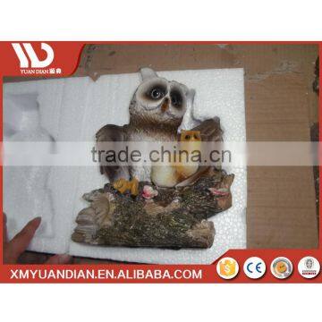 China Manufacturer Art Work Owl Resin Craft Solar Garden Led Park Light photo-6