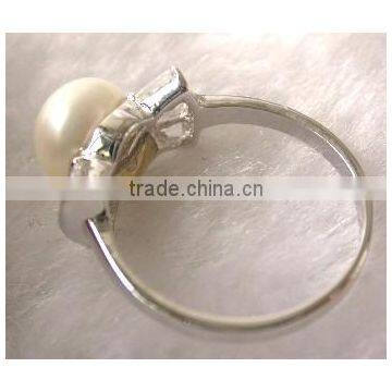 2014 Latest Fashion Round Pearl Tahitian Pearl Ring photo-3
