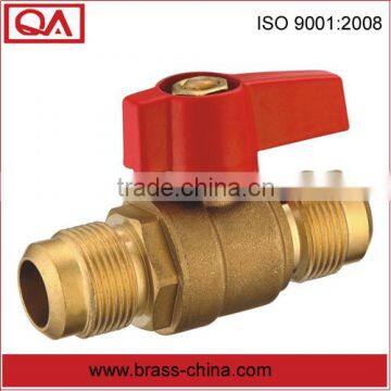 brass gas valve with fittings