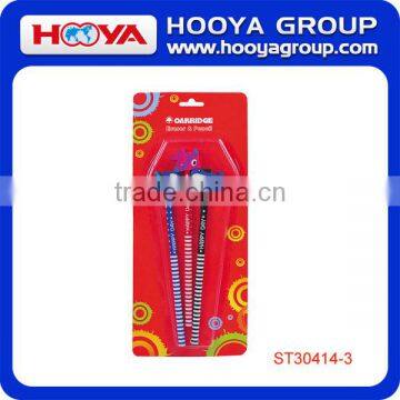 Lovely Poplar Wood Round School HB Pencil With Eraser of Animal Shape 3pcs/blister Card photo-4